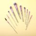 Buy Wllhyf 10-Part Glitter Crystal Brush Set | Professional Makeup Tools for Foundation Concealer Eyeshadow & More Bling Transparent Handle Green - Buy Online on GoSupps.com