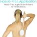 Vive Lotion Applicator Replacement Pads (6 Pack) - Long Reach Handle Shower Scrubber for Self-Back Application - Bath Brush for Skin Cream, Suntan, Tanning, Aloe - Men, Women - Buy Online on GoSupps.com