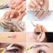 10pcs Professional Manicure Pedicure Set - Stainless Steel Nail Clippers Kit for Travel (Yellow) - Buy Online on GoSupps.com