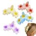 Fovolat Flower Shape Claw Clip | Girls Cute Hair Claw Clips Flower Shape - Thin Thick Curly Hair Clips Beach Hair Accessories Strong Hold for Dating Traveling