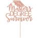 Masters Graduation Decorations 2023 Master's Degree Survivor Cake Topper Congrats Masters Decor Master Grad Master Graduation Party Decorations Rose Gold Glitter - Buy Online on GoSupps.com