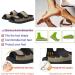 Extra Wide Diabetic Foot Shoes | Unisex Adjustable Slippers & Sandals for Swollen Feet Plantar Fasciitis Arthritis - Khaki 7.5 Women - Buy Online on GoSupps.com