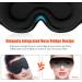 3D Contoured Sleep Eye Mask for Men Women - 100% Blackout Soft & Adjustable Blindfold for Sleeping, Travel, Nap & Yoga - Black - Buy Online on GoSupps.com