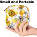 Muooum Menstrual Polster Bag with Zipper | Stylish Bees Honeycomb Pattern | Women's Flip Pocket for Tampons | Perfect for Girls - Color 10 - Buy Online on GoSupps.com