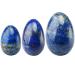 Mookaitedecor Lapislazuli Yoni Eier Ball Balls Pelvic floor trainer Exercise set with 3 sizes Ben Walls Massage Stones For the practice of the pelvic floor and bladder & relaxation The postparture vagina