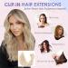 Elailite Clip in Hair Extension Real Human Hair Remy Natural Hair - 8 Pieces (Thin Weft) Full Head Straight - #18/613 Ash Blonde Mix Bleach Blonde - 10 Inch (50 g) 10 Inch (50 g) #18/613 Ash Blonde Mix Bleach Blonde - Buy Online on GoSupps.com