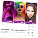 BIUDECO 4 Pairs Halloween Temporary Eyeliner Stickers Black Stickers Temporary Eye Makeup Decals - Buy Online on GoSupps.com