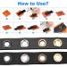 Glarks 124Pcs Gun-Black Grommets Eyelets Set with Installation Tools - Ideal for Fabric, Canvas, Clothing, Leather Repair and Decoration - Buy Online on GoSupps.com