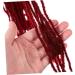 Healeved Dirty Little Braids Dreadlock Extensions Braided Long Dreadlocks Fashionable Hair Wig Hair Extensions Dreadlock Crochet Hair Clip on Ponytails for Women High Temperature Wire 90X8CM Claret - Buy Online on GoSupps.com