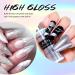U-Shinein Metallic Painting Gel Nail Art 3D Mirror Effect Gel Nail Polish Painted Drawing Gel Build in Thin Brush Soak Off Silver Gel for Salon Home DIY Manicure Laser Silver - Buy Online on GoSupps.com