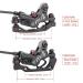 MEROCA M4 Four-Piston Hydraulic Disc Brake Set for Road and Mountain Bikes - 1 Pair (Left Rear, Right Front) - Buy Online on GoSupps.com