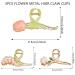 3PCS Flower Metal Hair Claw Clips - Nonslip Strong Hold Barrettes for Women and Girls with Long Curly Hair - Buy Online on GoSupps.com
