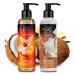 Buy Sensual Vanilla Coconut Massage Oil 2x200ml - Edible Kissable Body Oil with Almond & Grape Seed Oil for Relaxation - Buy Online on GoSupps.com