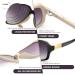 JM Classic Bifocal Reading Glasses for Women - Stylish Square Gradient Sunglasses - Black & Tortoise 2.25x - Buy Online on GoSupps.com