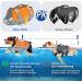 Eyin Life Jackets for Small Dogs | Adjustable Dog Vest with Strong Buoyancy & Reflective Handle | Tear-Resistant Swimming Aid (XS Orange & Gray) - Buy Online on GoSupps.com