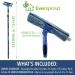 Eversprout 13ft Swivel Squeegee & Microfiber Window Scrubber Kit | Lightweight Extension Pole for Easy Window Cleaning - Buy Online on GoSupps.com