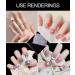 Buy Nail Glue Pads - 30 Sheets 720 Adhesive Pads for Press-On Nails | Clear Fake Nail Glue for Nail Art & DIY | Ideal for Nail Studios - Buy Online on GoSupps.com