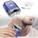 Men's Electric Shaver | Waterproof Men Shaver USB Rechargeable Quiet Automatic Beard Grooming Trimmer for Camping Business Trip Journey Blue - Buy Online on GoSupps.com