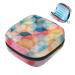 Women's binding-up bags Colorful circle pattern women tampon storage bag tampon storage bag zip pockets menstrual tied bags multi12