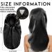 2Pcs XL Satin Bonnet Set for Sleeping | Soft & Comfortable Hair Bonnets for Women | Black+Indigo Pattern - Buy Online on GoSupps.com