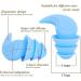 Reusable Noise Canceling Ear Plugs for Sleeping, Swimming, Concerts & Airplanes - 3 Colors (Black/Pink/Blue) - Waterproof Silicone - Buy Online on GoSupps.com