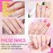 Scettar 120 Pieces Kids False Nails Kids Stick On Nails Kids Press on Nails Children Press on Fake Nail Artificial Nail Tips Full Cover Short False Fingernails for Girls Kids - Buy Online on GoSupps.com