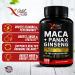 Maca Root Capsules 10 000mg + Korean Panax Ginseng 1 400mg - 20x Concentrated Extract - Buy Online on GoSupps.com