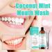 Coconut-Mint Mouth Care Set | Teeth Whitening Fresh Breath & Tongue Scraper - 100ml - Buy Online on GoSupps.com