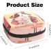 Menstruation Pad Bag with Zipper - Stylish Women's Napkin & Tampon Bag - Strawberry & Cow Design for Girls - Buy Online on GoSupps.com