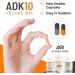 Alpha Rise ADK 10 Vitamin Supplement with Olive Oil - 90 Capsules, Vegetarian, Non-GMO - Vitamins A, D3 (10,000 IU), K2 (MK7+MK4) - Buy Online on GoSupps.com