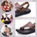 Lightweight Summer Bunion Beach Shoes for Men Non-Slip Casual Ring Toe Slippers with Soft Massage Insoles | Adjustable Outdoor Footwear (Size 9.5 Black - Buy Online on GoSupps.com