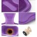 2 Liter Premium Classic Rubber Hot Water Bottle with Cute Knit Cover - Purple/Snowflake Design (2 Piece Set) - Buy Online on GoSupps.com