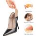 Riootlnm Heel Pads - Soft High Heel Grips for Loose Shoes Blister Relief Heel Pain Inserts (Rosy Brown/Black 4 Pairs) for Men & Women - Buy Online on GoSupps.com