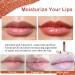 Oulac Glitter Vegan Lip Gloss | Mirror Finish, Moisturizing Lip Oil | Non Sticky Gloss for Women | 4.5ml Trophy Boy(C02) Apricot - Buy Online on GoSupps.com