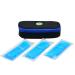 Insulin Cooler Travel Case Carrying Medication Insulated Cooling Bag Temperature Display Travel Cooler Case Black 3 Ice Packs