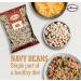 Dried Navy Beans - 10 LB - Premium Quality - AIVA (Pack of 1) - Buy Online on GoSupps.com
