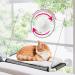2 Pack Premium Cat Window Ledge Perch with Twist Lock Suction Cups - Space Saving Cat Bed Set - Buy Online on GoSupps.com