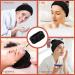 3-Piece Black Spa Face Headband Set for Makeup & Face Washing | Yoga Sport & Shower Elastic Hair Wrap for Women & Girls - Buy Online on GoSupps.com
