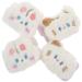 Lot de 4 Bracelets de Lavage du Visage Anti-humidit en Fausse Fourrure Taille Petite Couleur Blanche Motifs Chat et Lapin Accessoires Confortables et lastiques pour Soins