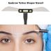 Stainless Steel Eyebrow Tattoo Shaper Stencil - Semi Permanent Eyebrow Measuring Tool - Level Balance Ruler - Buy Online on GoSupps.com