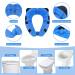 Foldable Portable Potty Seat for Toddlers with Splash Guard - Blue - Buy Online on GoSupps.com