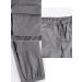 Women's Baggy Cargo Pants | Drawstring Elastic Waist | Ruched Hiking Parachute Lounge Pant - Grey (Small) - Buy Online on GoSupps.com
