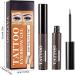 Eyebrow Makeup | Peel Off Sweatproof Tinted Brow Gel with Brow Templates - 3 Days Eyebrow Dye Tools for Women and Girls Long Lasting Eye Brow Cosmetics - Buy Online on GoSupps.com