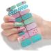 On Nail Polish Strips Glitter Starry Marble Semi Cured Gel Nail Polish Strips Gel Nail Stickers Full Nail Wraps on Nail Polish Strips Ze0235 - Buy Online on GoSupps.com