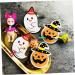 OFFSCH 50pcs Ghost Lollipops Wedding Decorations Christmas Santa Claus Decoration Display Rack Decoration Card Lollipops Sewing Thread Holder Stand Diy Cards Halloween Sugar Card - Buy Online on GoSupps.com