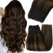 Youngsee real hair treat brown ombre tress real hair to take brown ombre hairpast real hair 35cm wetaVe extensions weft extensions real hair treats Remy real hair.