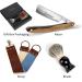 Zertone Straight Razor Shaving Kit - Men's 440C Stainless Steel Blade Razor with Horn Scale Stropping Cloth & Brush - Premium Shaving Experience - Buy Online on GoSupps.com