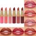 Lunaobrik Small Lipstick Kit 6 Colors Moisturizing Tinted Lip Balm | Waterproof Makeup for Evening Wedding Teen Everyday
