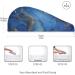 Blue & Gold Marble Hair Towel 2 Pack - Super Absorbent Quick Dry Hair Turbans for Women & Girls - Buy Online on GoSupps.com