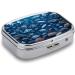 Underwater Marine Life Pill Box | 2 Compartment Decorative Metal Pill Organizer for Travel & Everyday Use - Buy Online on GoSupps.com